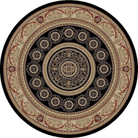 Perfectpillows Jewel Aubusson - Black - 5 ft. 3 in. PE2842701